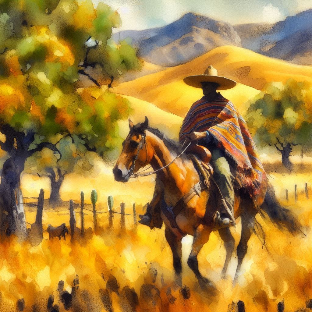 "Vaquero" Watercolor