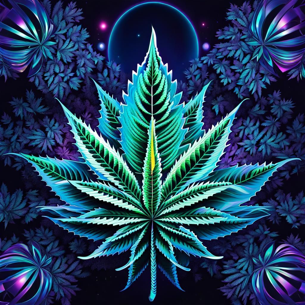 Cannabis indica - AI Generated Artwork - NightCafe Creator