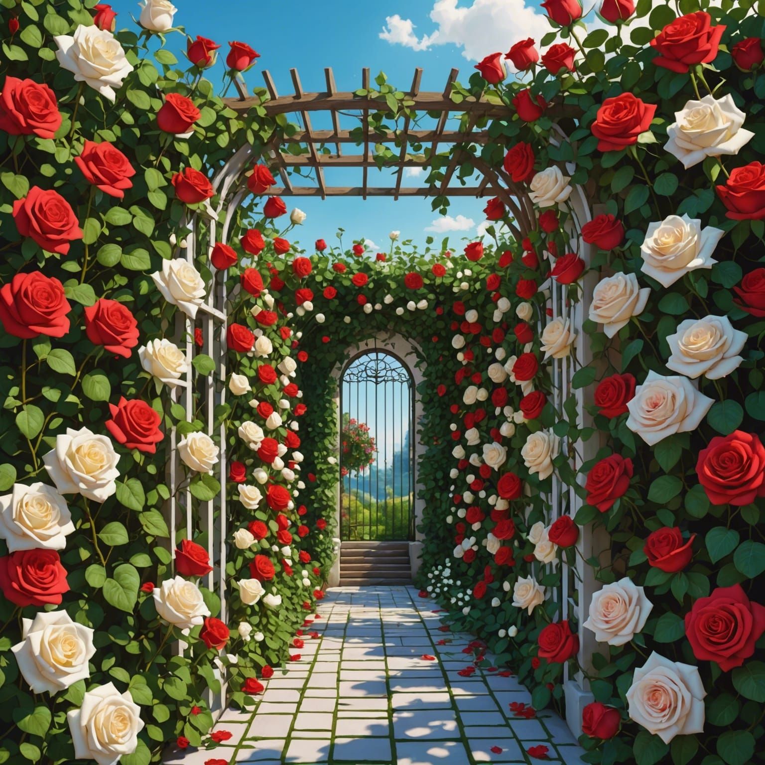 Rose red, rose white