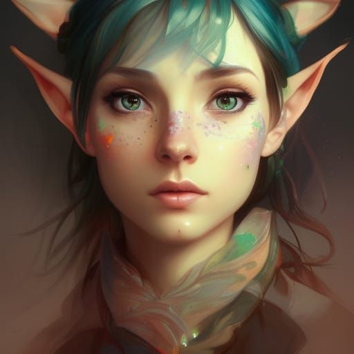 female elf  by @undefined