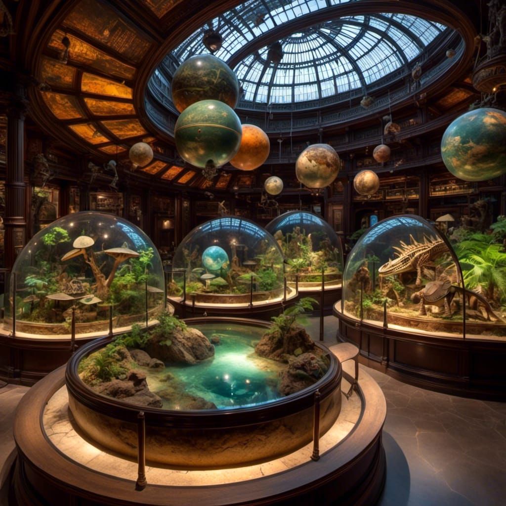 solar system  in a   <lora:Resin Egg:1.0> hippodrome cyclorama