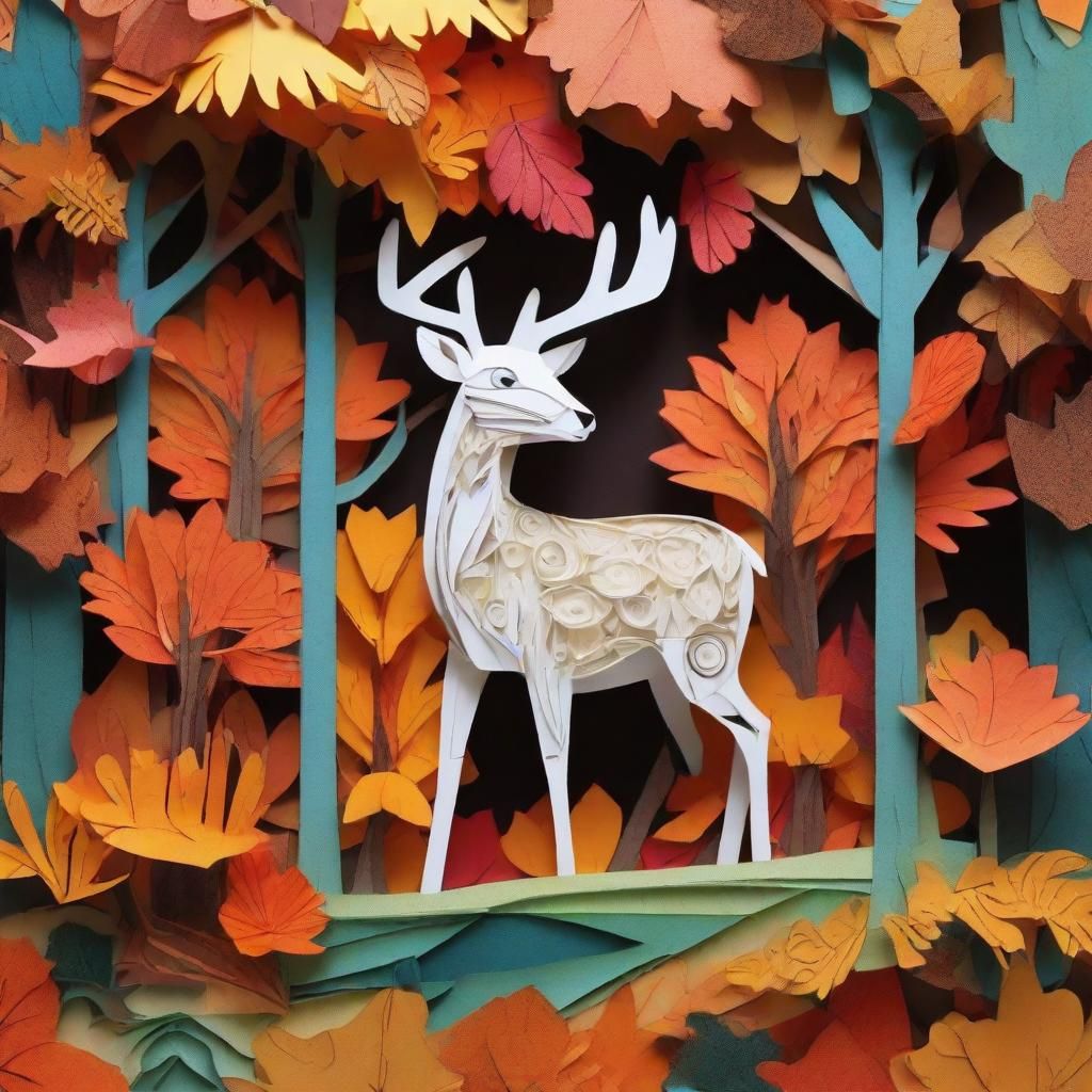 Deer collage