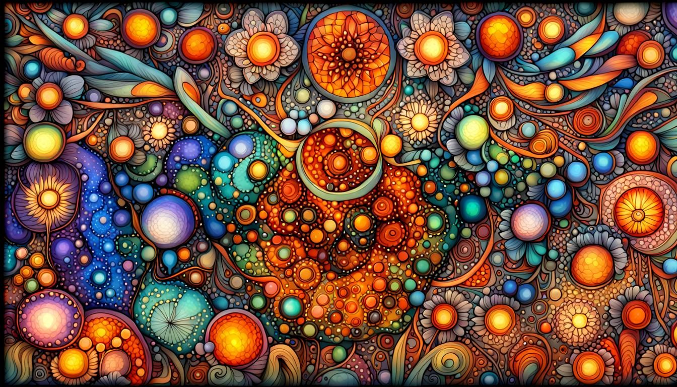 Fireflies Flora intuitive interface hyper adaptive  fire opal 3- manifolds, Fraktyle wave function, Quantum Zentangle, 5d shading, Dodecanes...