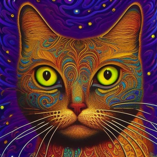 Trippy Kitties - AI Generated Artwork - NightCafe Creator