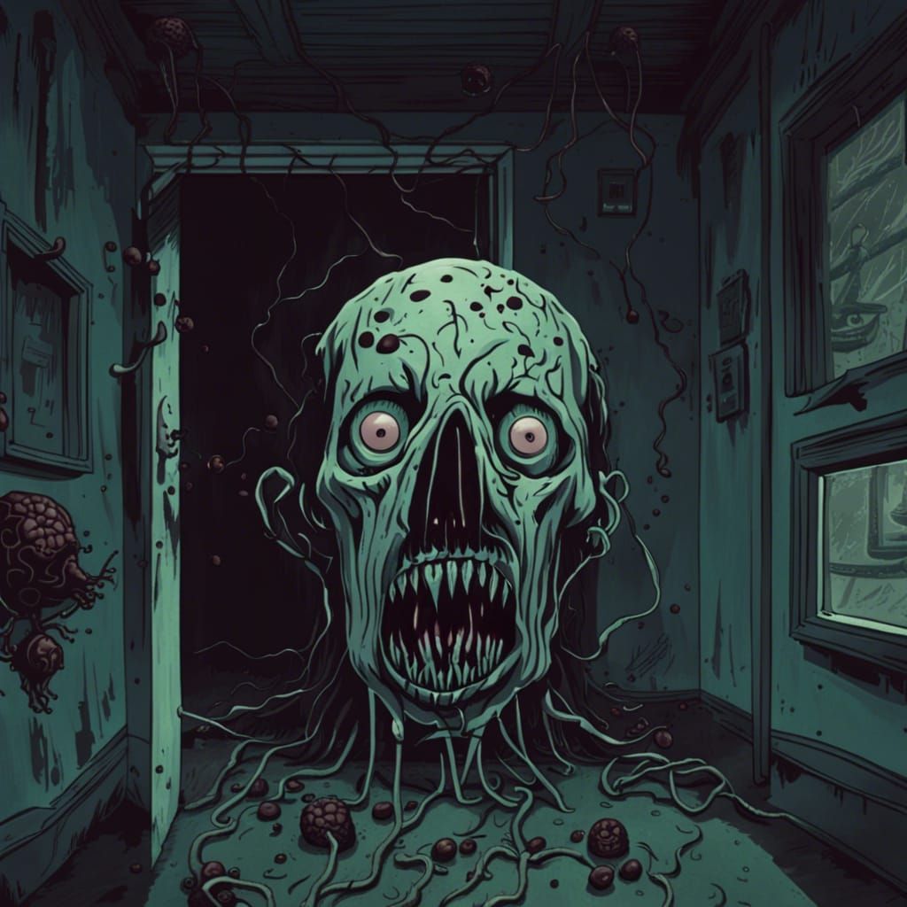 A horror story about a haunted house where the AI of the hou...