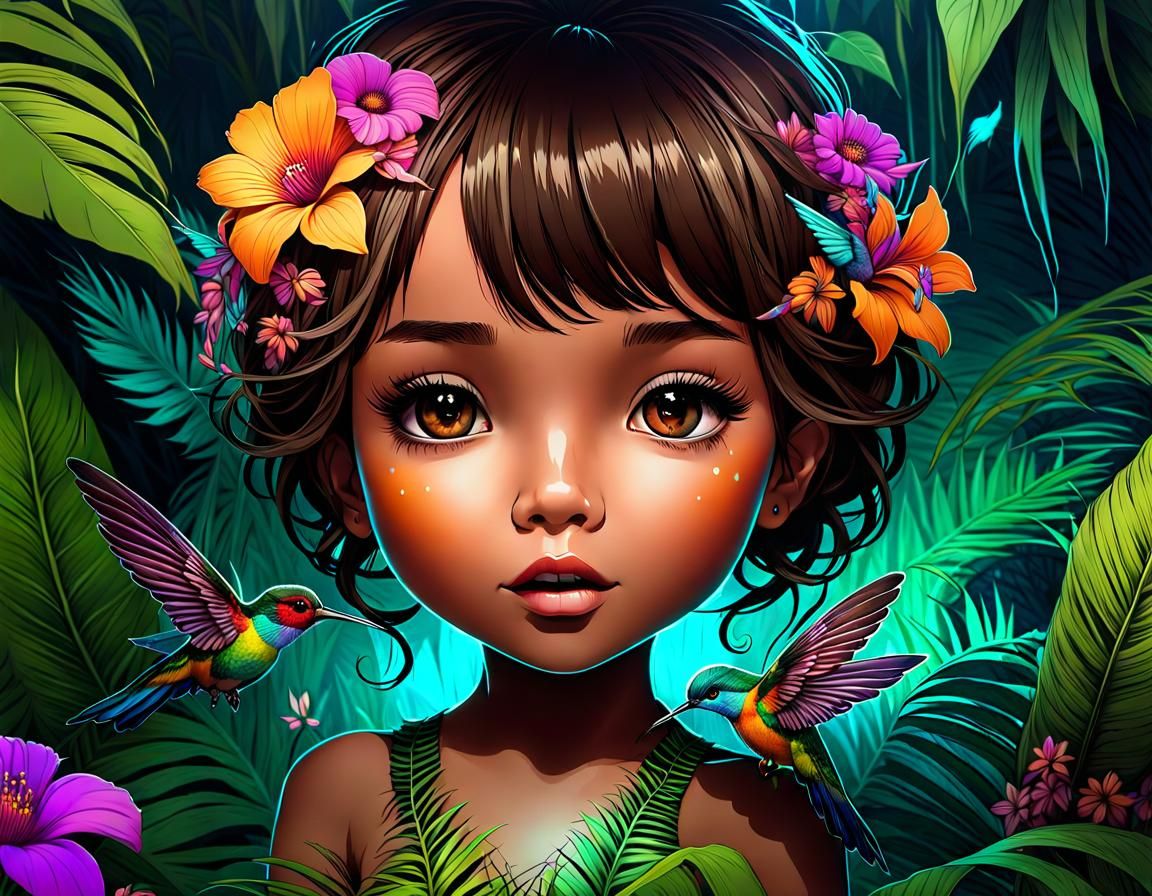 Girl in Tropics