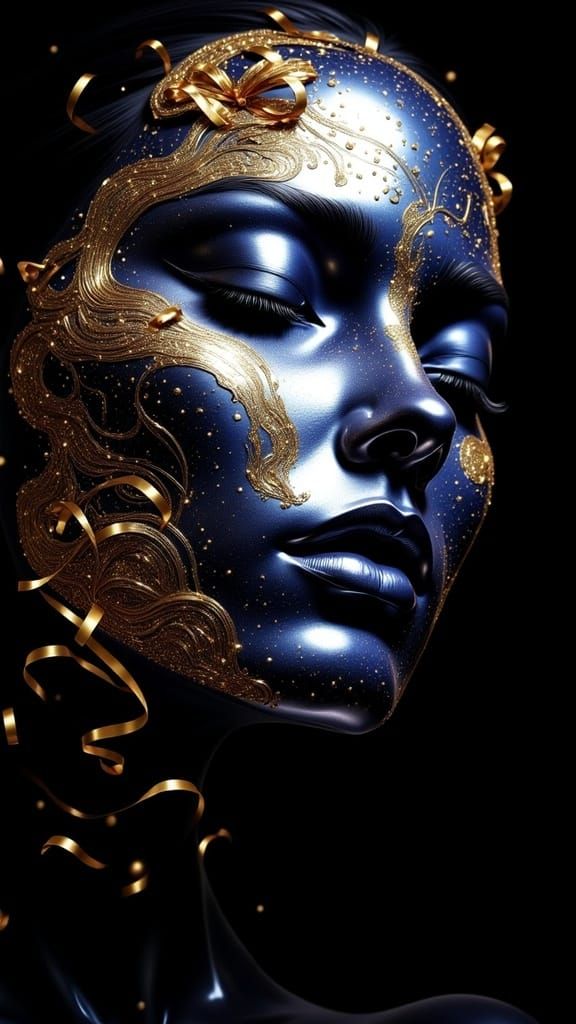 A Woman's Face in Dynamic, Emotional Intensity