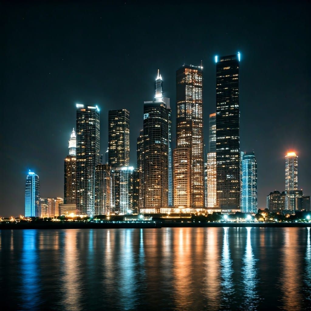 Solar-Punk Royal Tower Rises from Heart of Thriving Metropol...