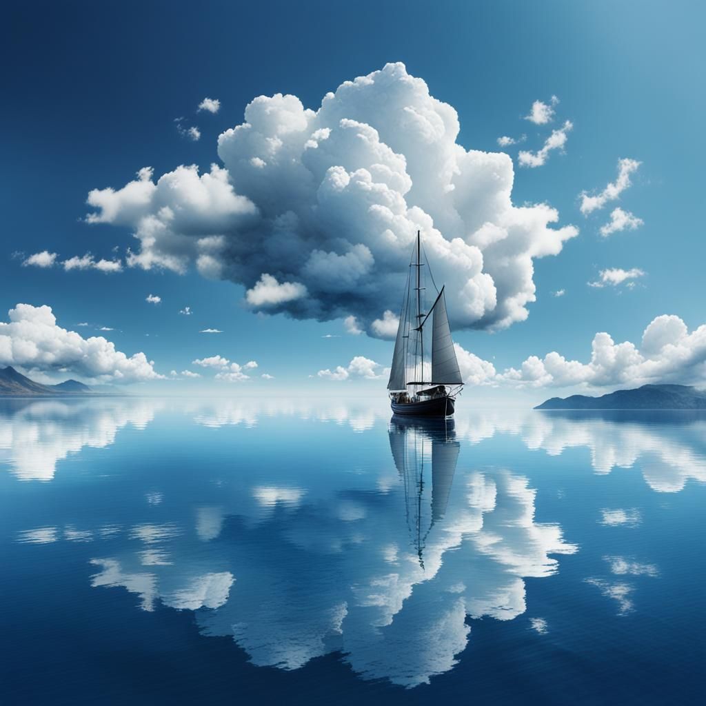 Reflection on the sea