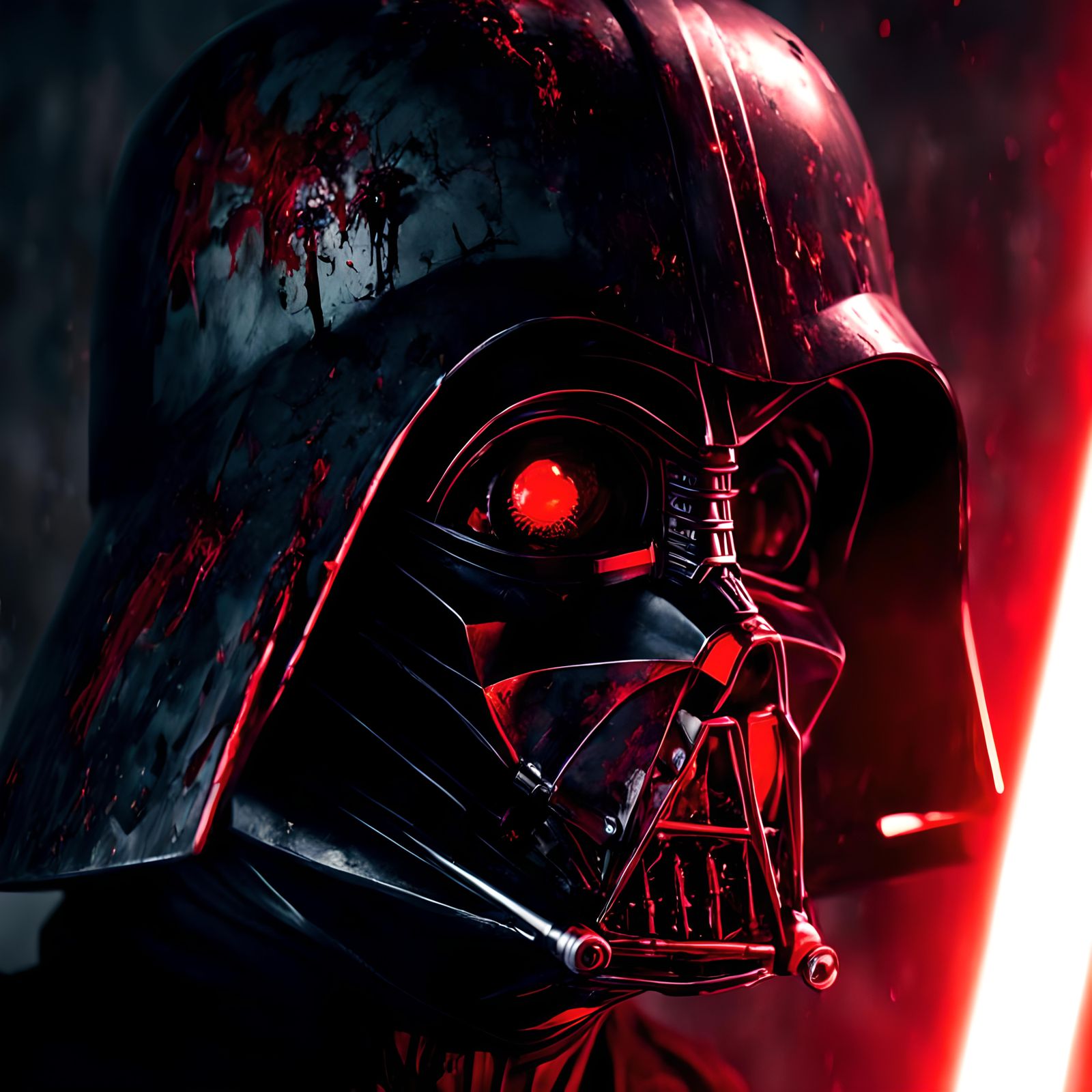 Darth Vader as a Zombie - AI Generated Artwork - NightCafe Creator