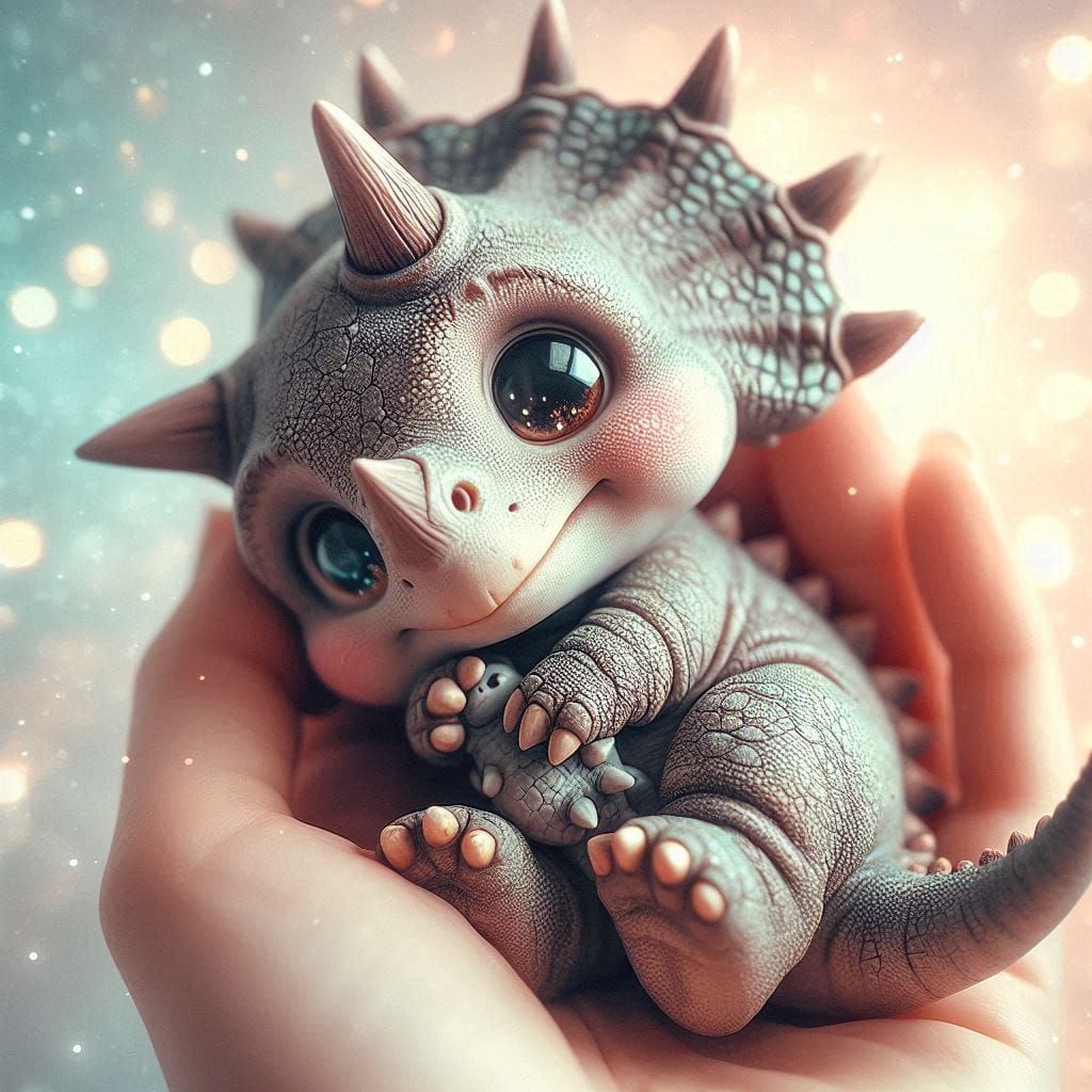 Styracosaurus Triceratops cuddling with Ankylosaurus