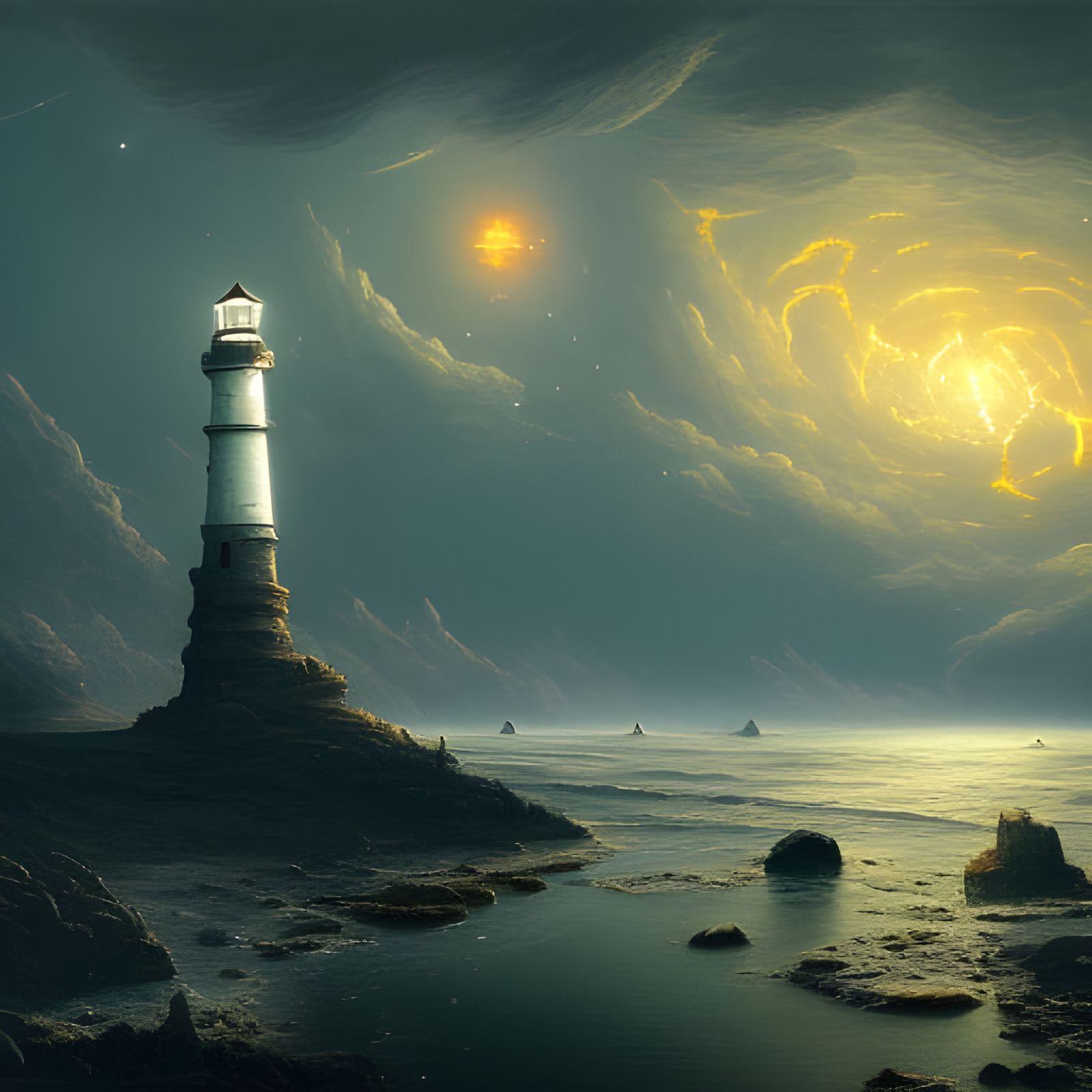Celestial Lighthouse  by @walkwithoutaplan