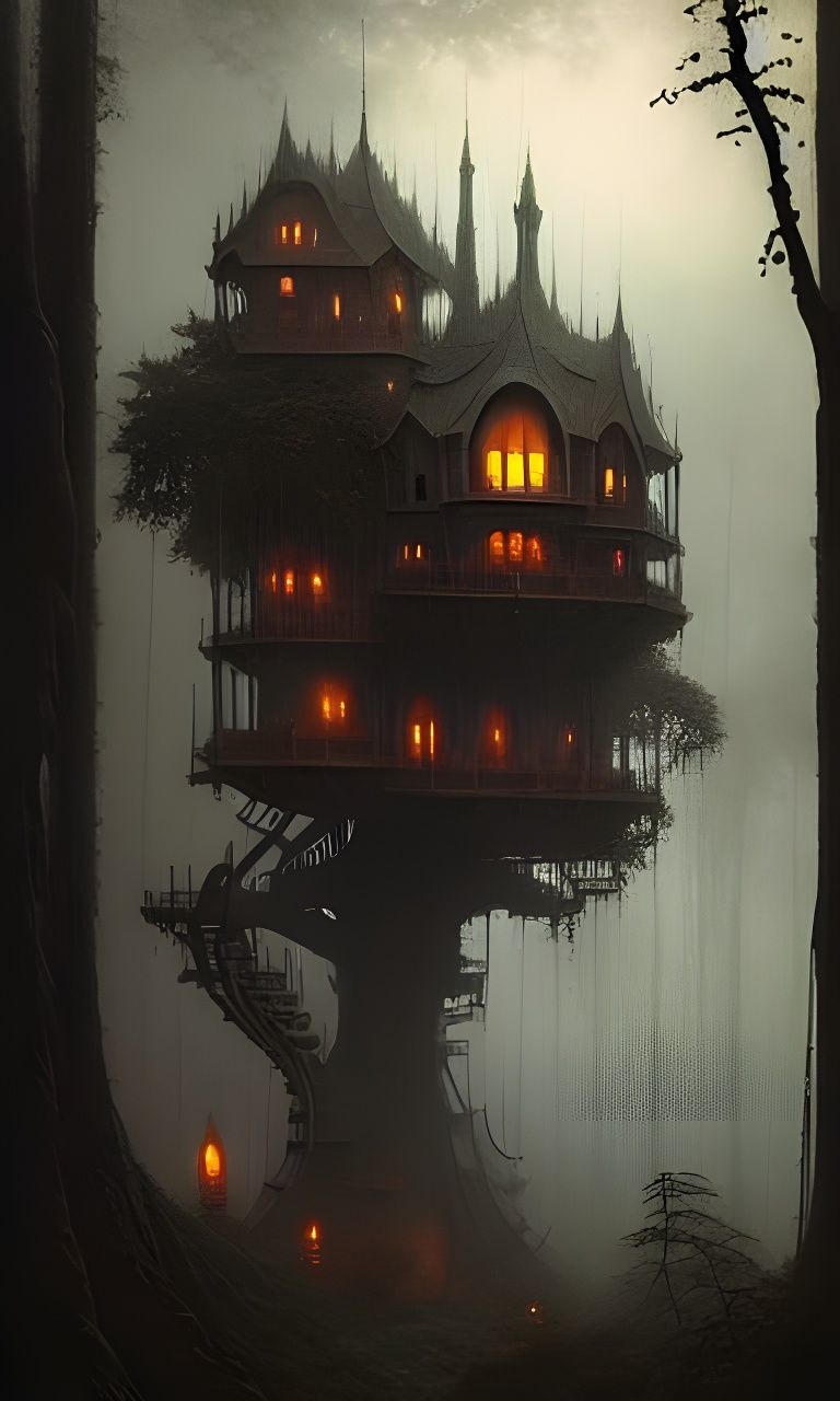 A Dense, Drizzly Fog Settles Over The Forest ... - Ai Generated Artwork -  Nightcafe Creator