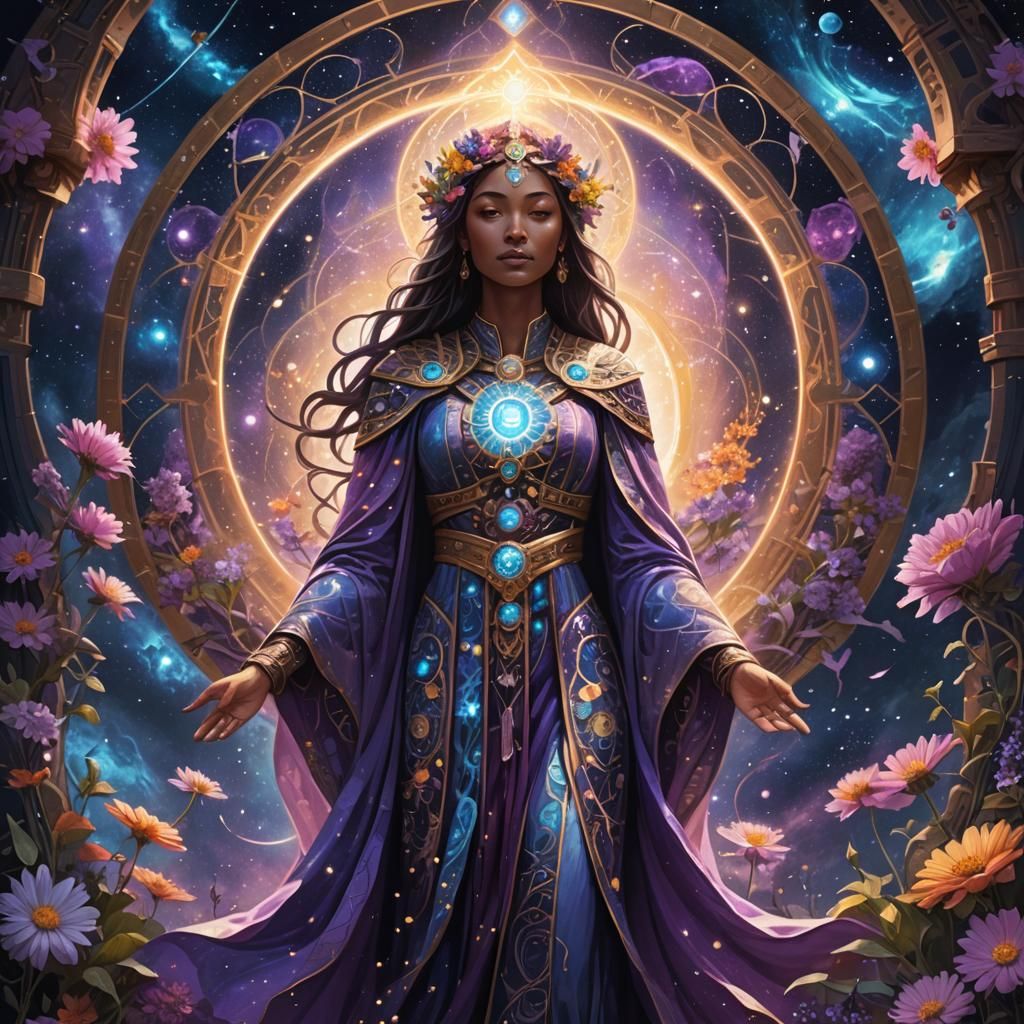 Priestess of cosmic power and consciousness 