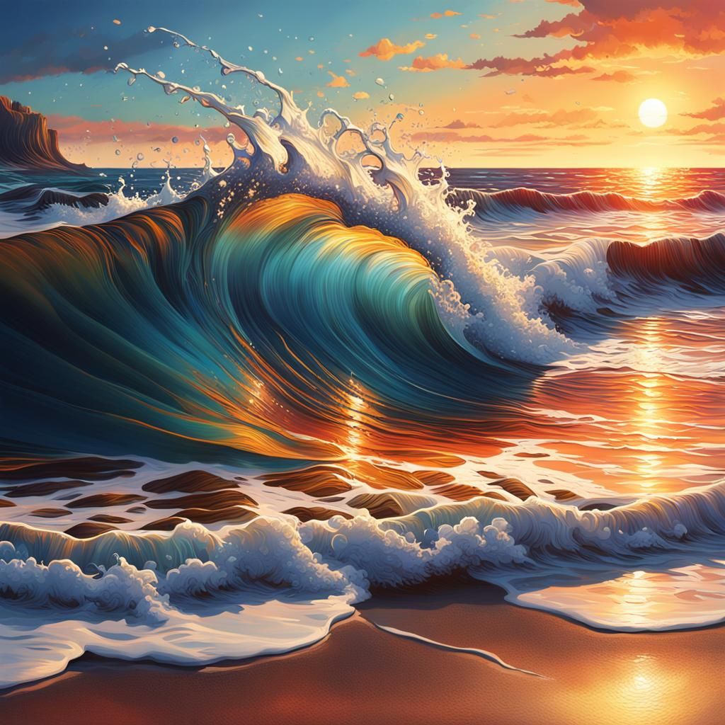 Stunning Beach Sunsets  by @Mila K