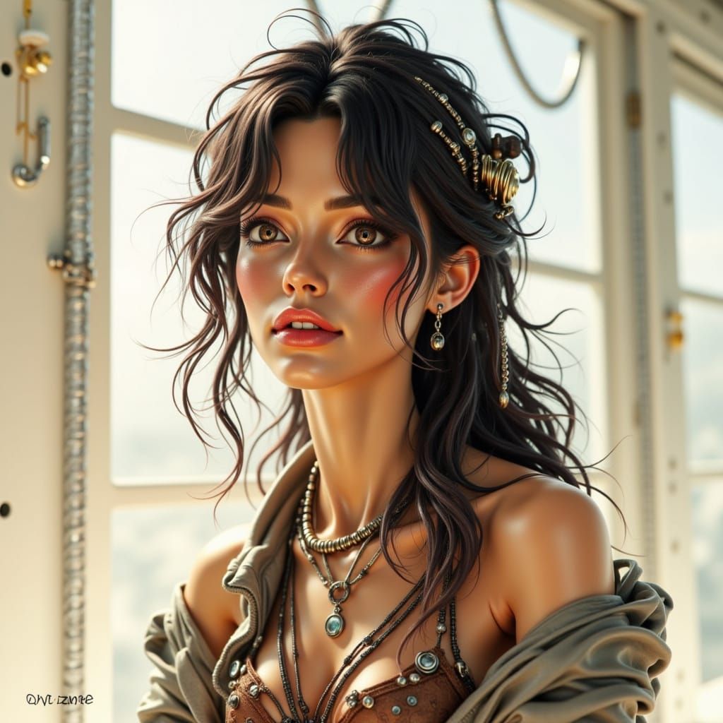 <lora:Atomatons:1.0> “Convert this selfie into a 1/7 scale collectible action figure, realistic style, glossy finish, in custom packaging wi...