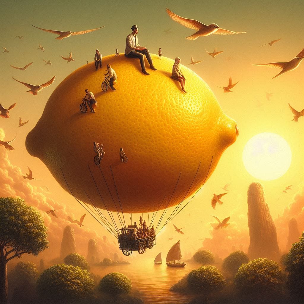 Riding the lemon blimp
