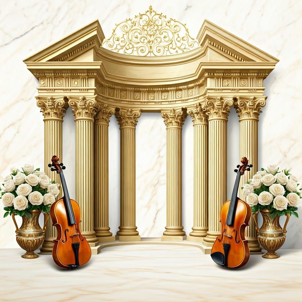 Majestic Title Page in Classical Vilna Gate Design