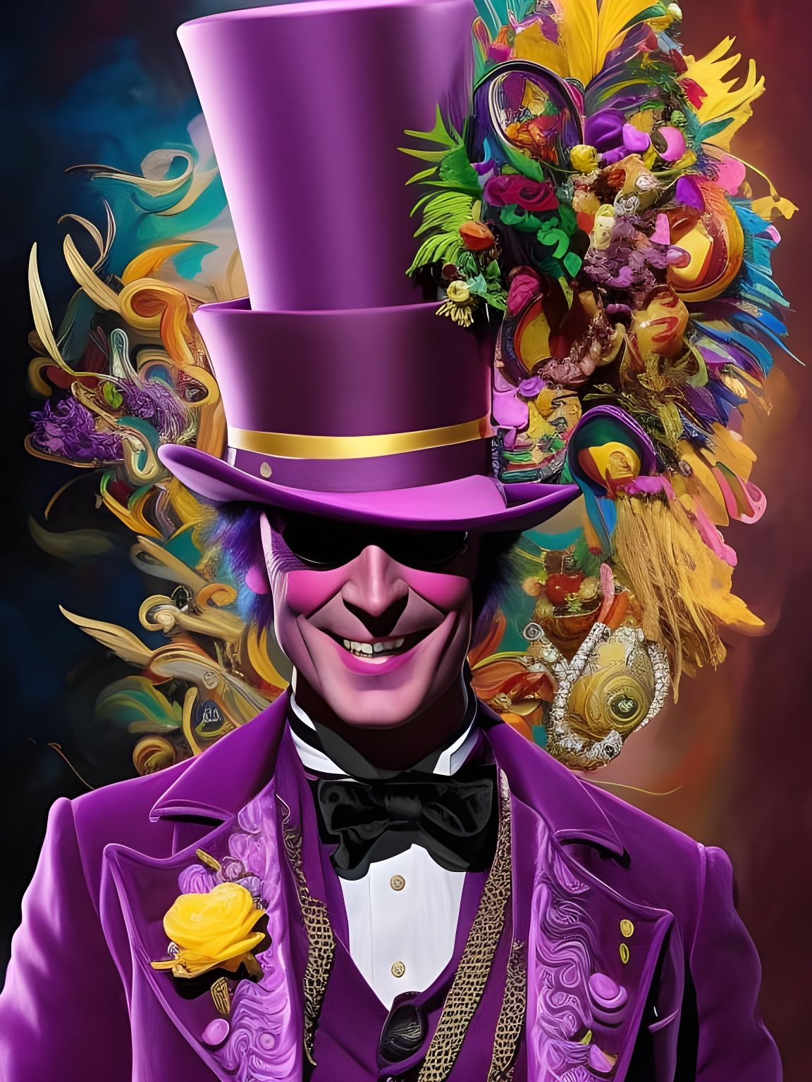 Mr. Wonka and the Epic top hat  by @Noquelle