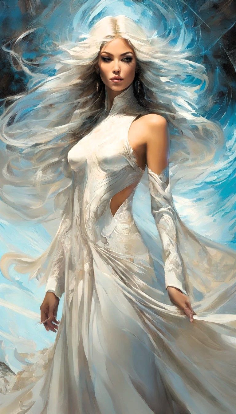 (Futurism art style) Woman 2