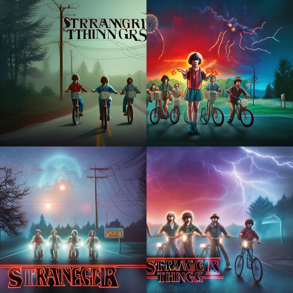 Stranger things - AI Generated Artwork - NightCafe Creator