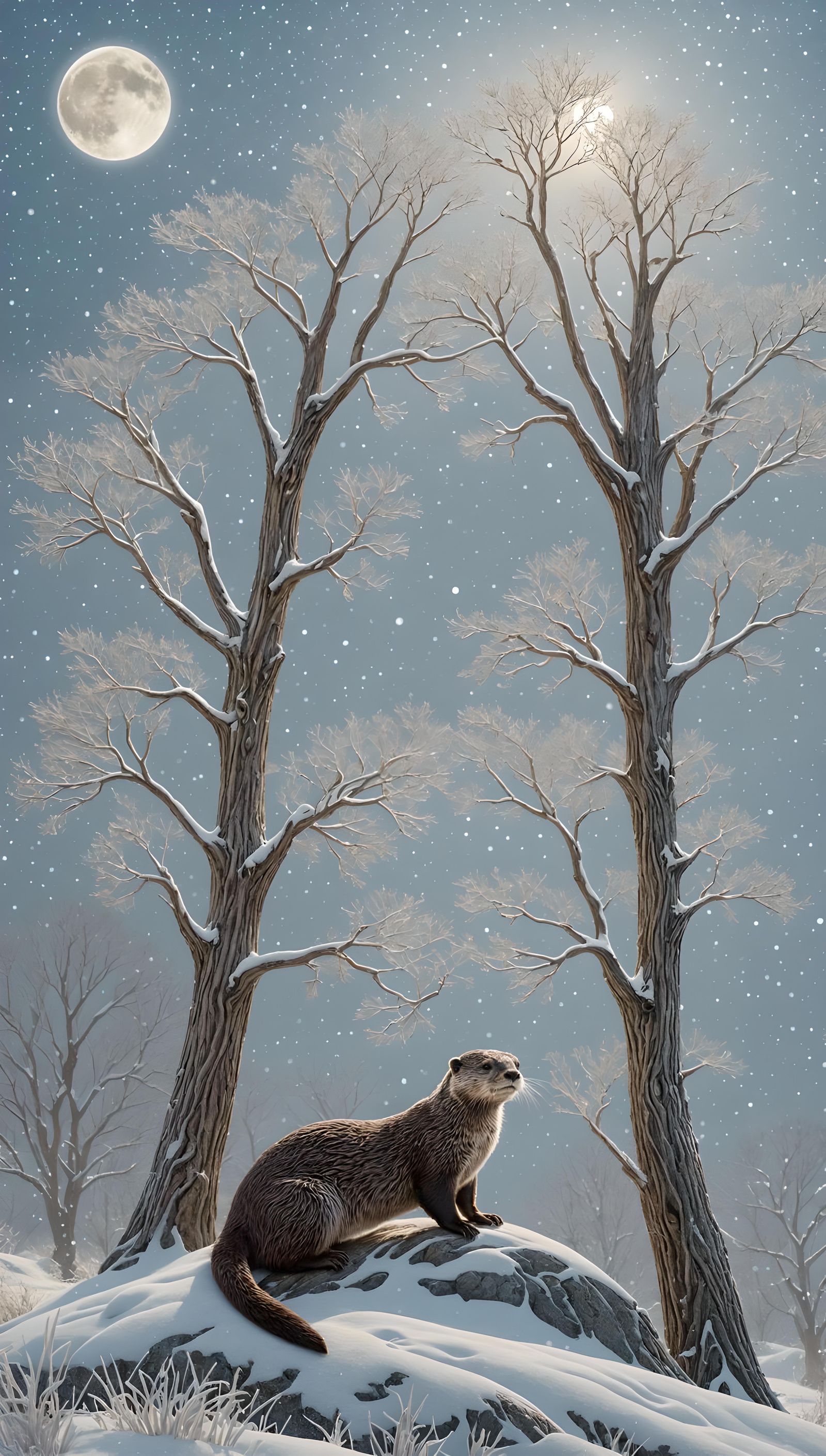 Otter Moon - AI Generated Artwork - NightCafe Creator