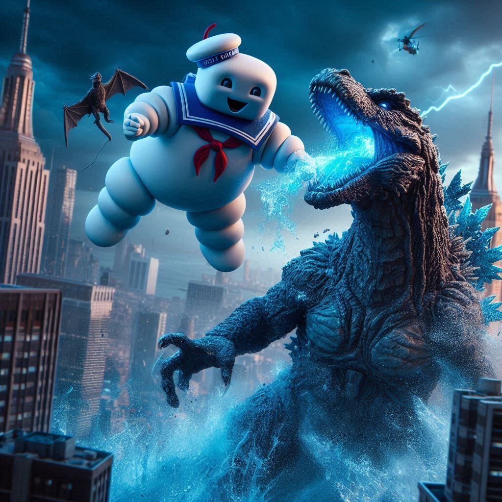 Godzilla vs Stay Puft