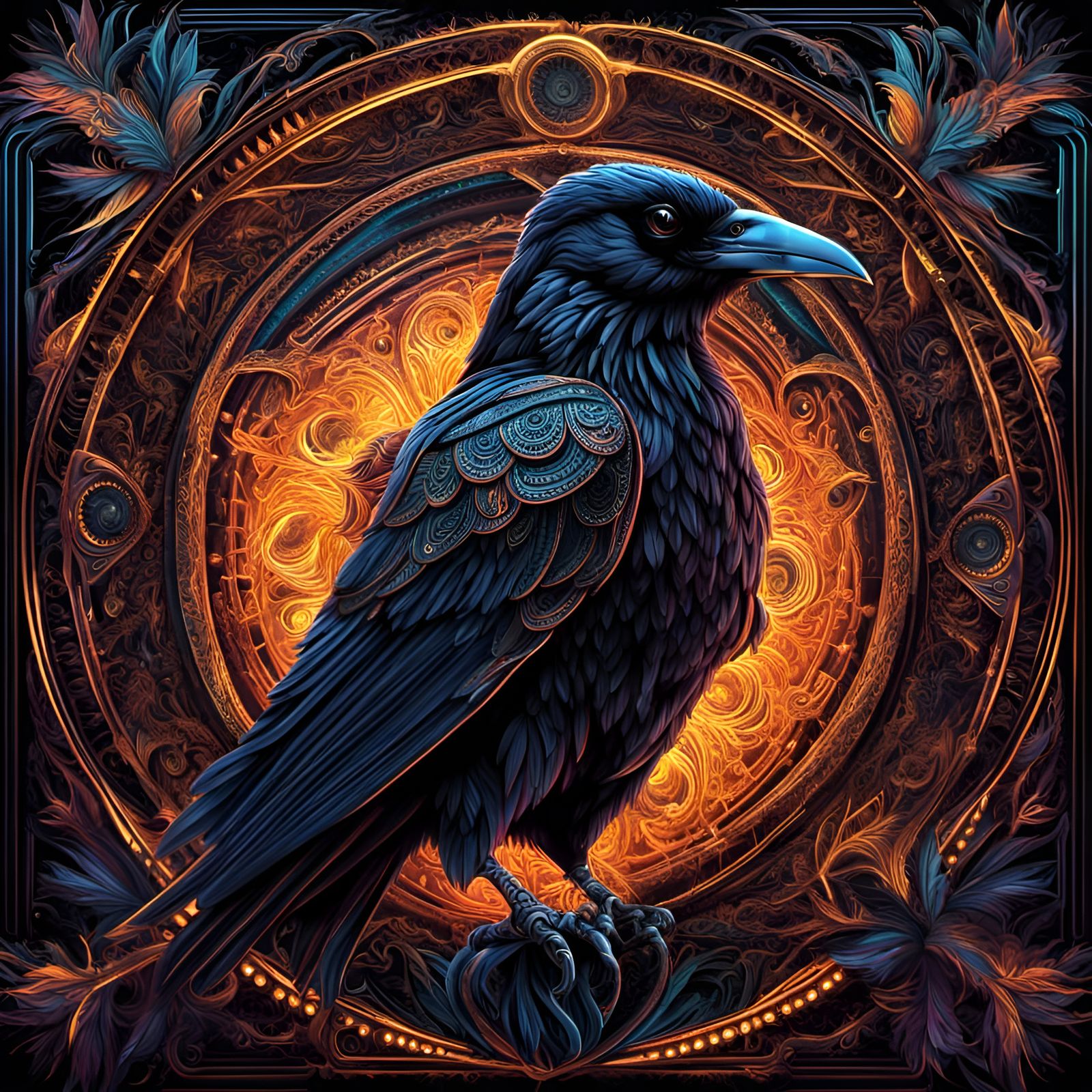 The Raven - AI Generated Artwork - NightCafe Creator