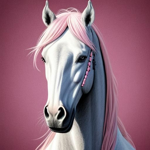 Pencil art, Standing (horse)