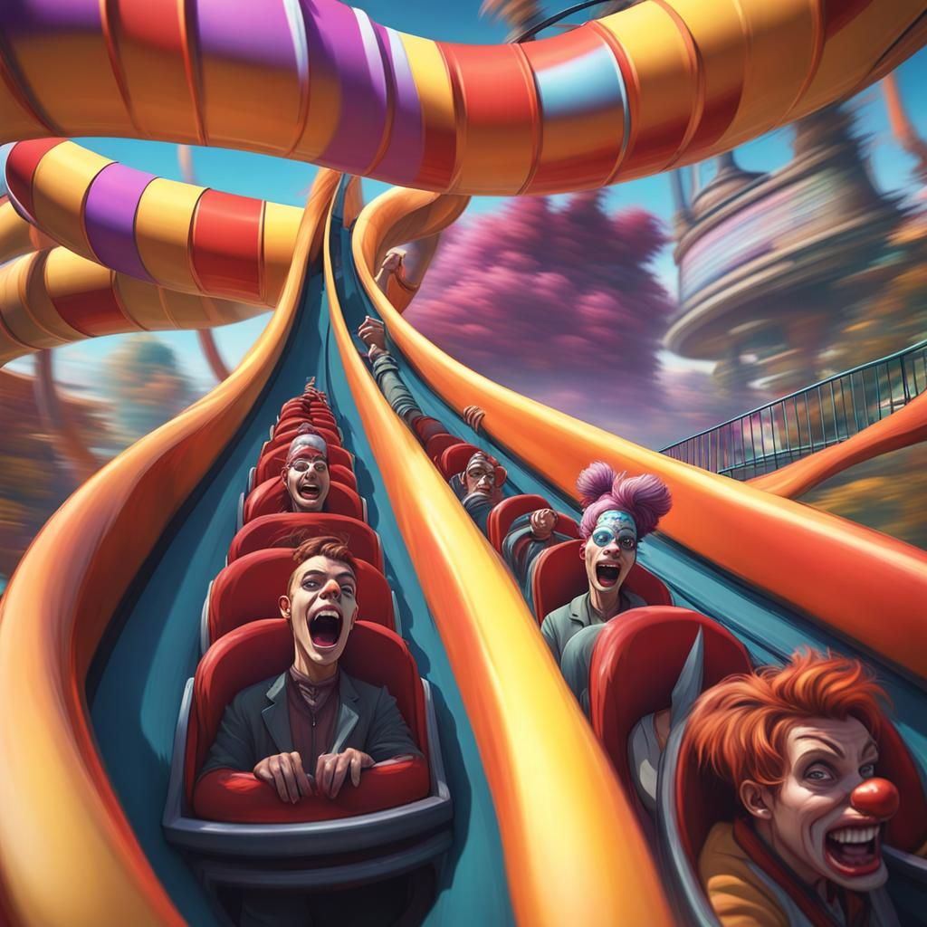 The fast-moving world of theme parks 🎡 riding a twisting and turning ...