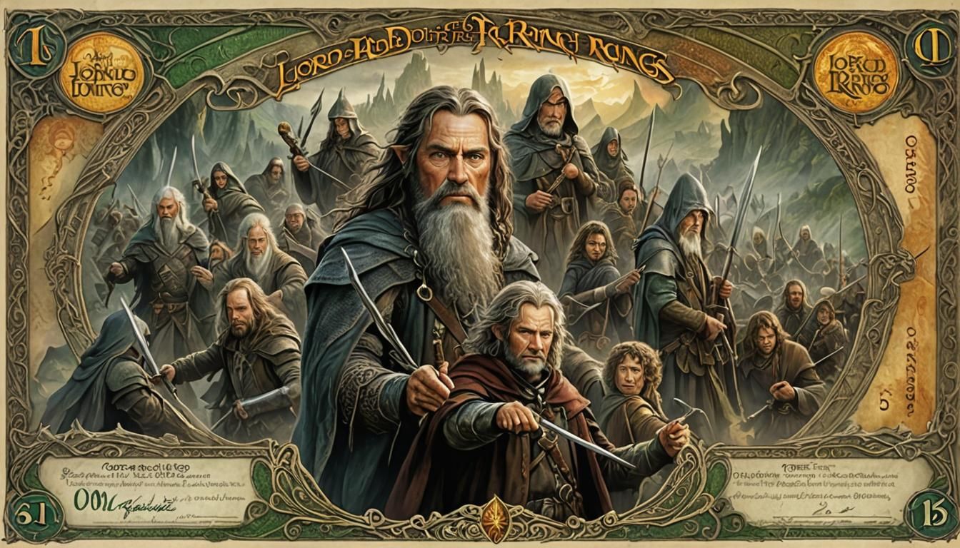 The Lord of the Rings Online Color Banknote Art