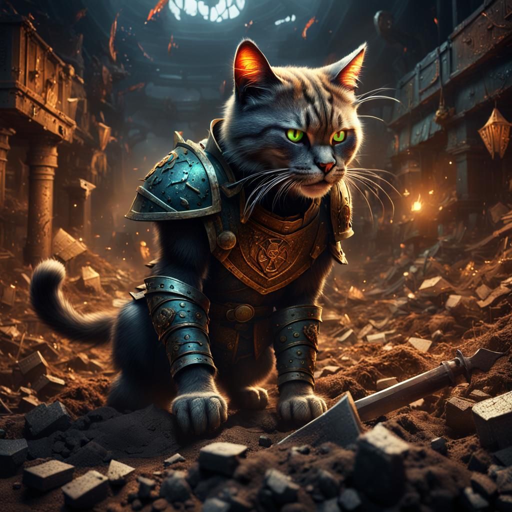 The warrior cat 2. - AI Generated Artwork - NightCafe Creator