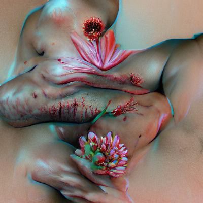 Flesh turning to flowers