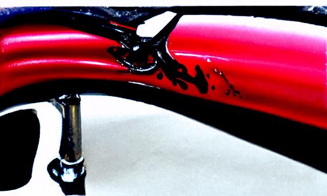 tarred bike; glossy finish