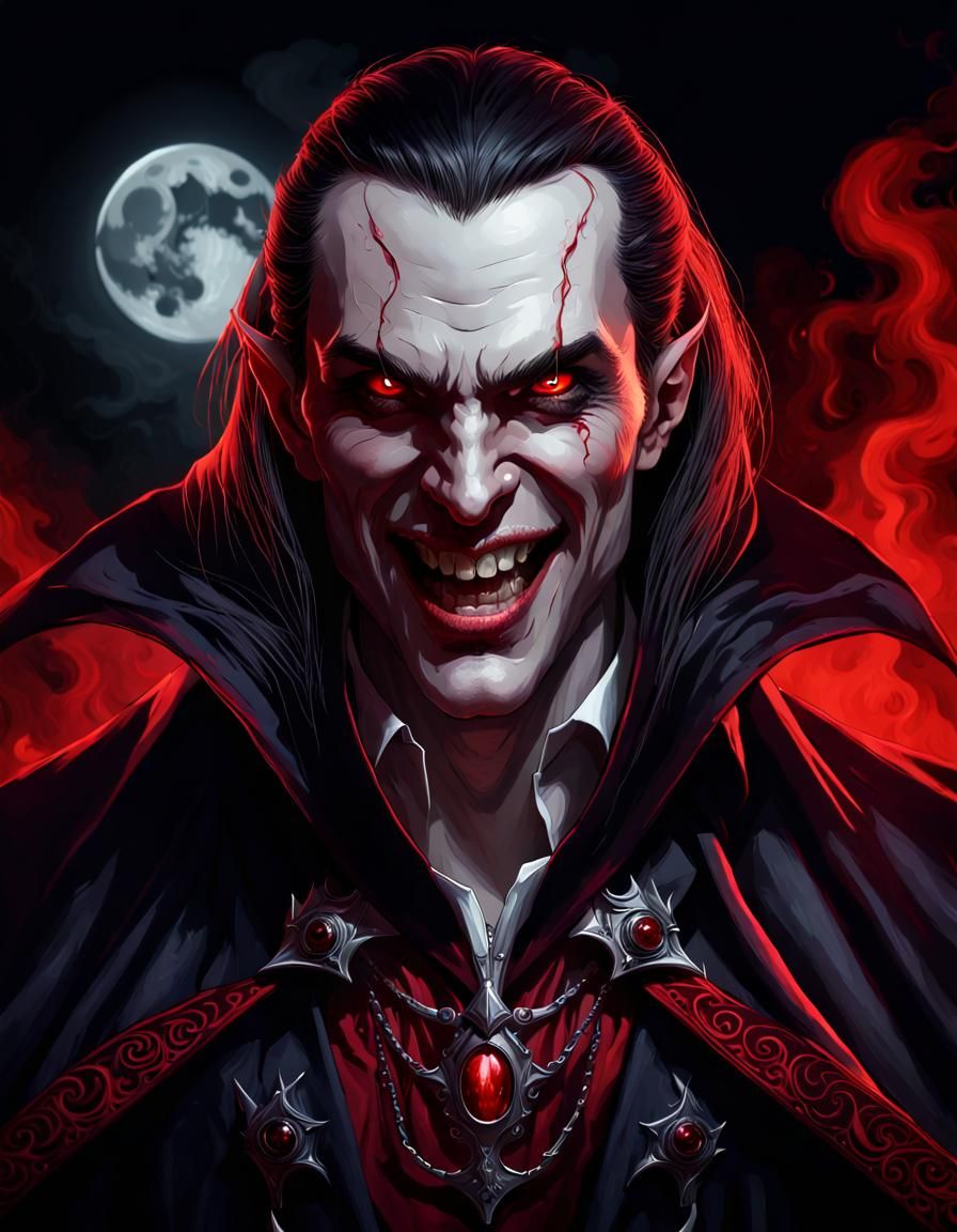 Evil Vampire - AI Generated Artwork - NightCafe Creator