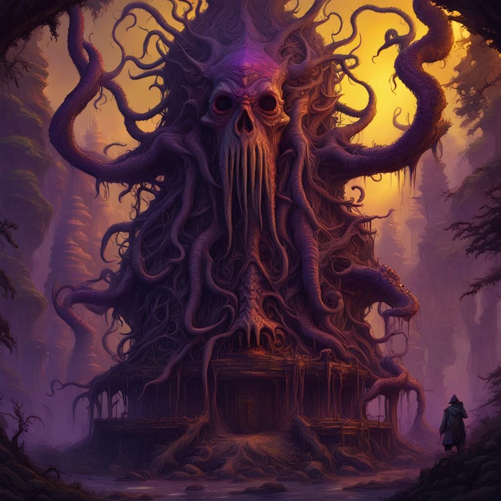 True form druid Hut - AI Generated Artwork - NightCafe Creator