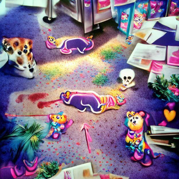 Lisa Frank crime scene