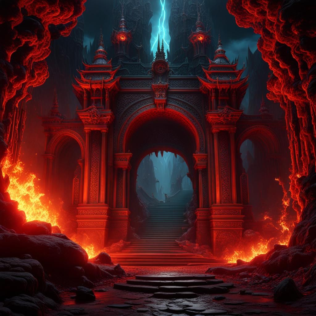 The entrance to Hell - AI Generated Artwork - NightCafe Creator