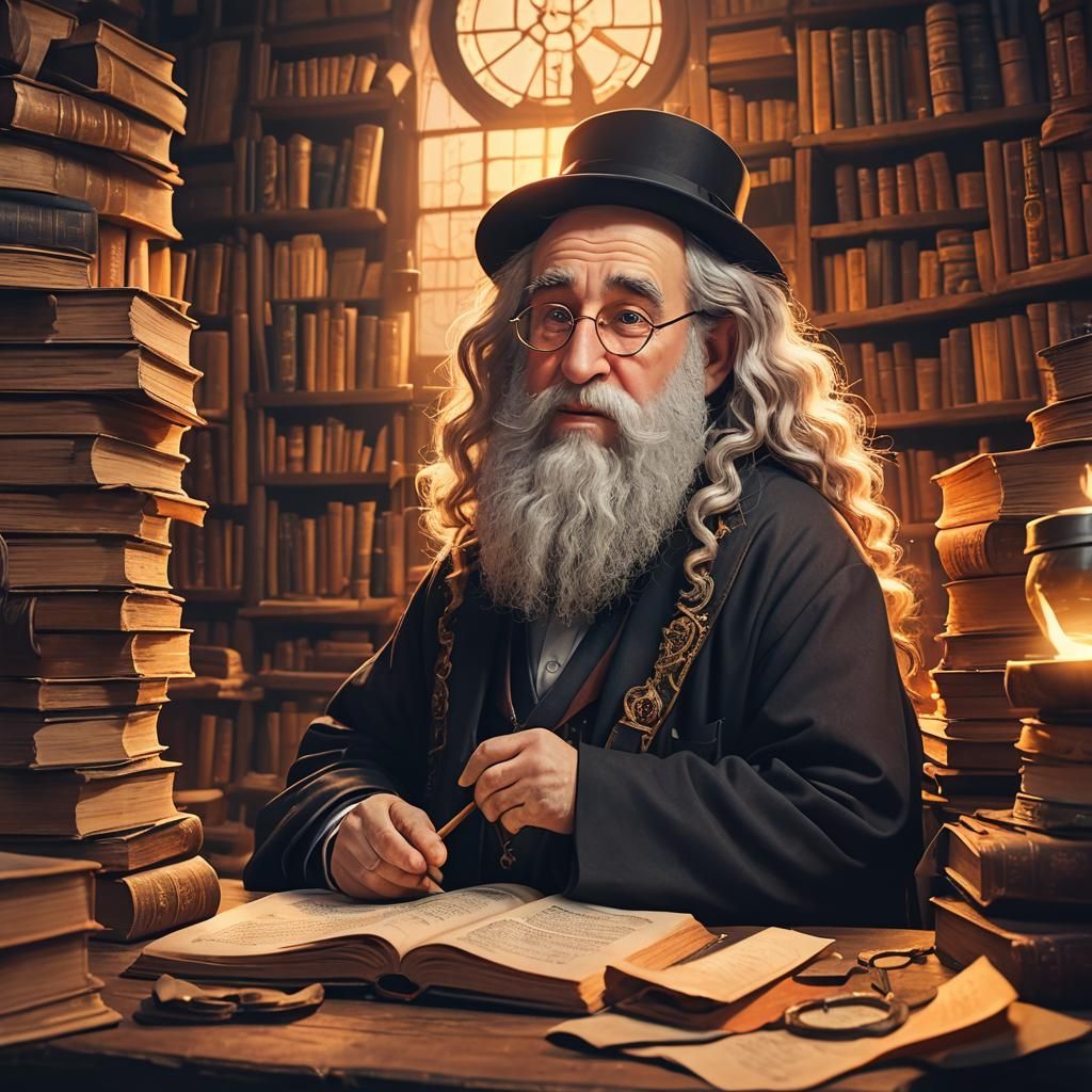 Rabbi Kanievsky in Pixar-Style 3D Digital Art
