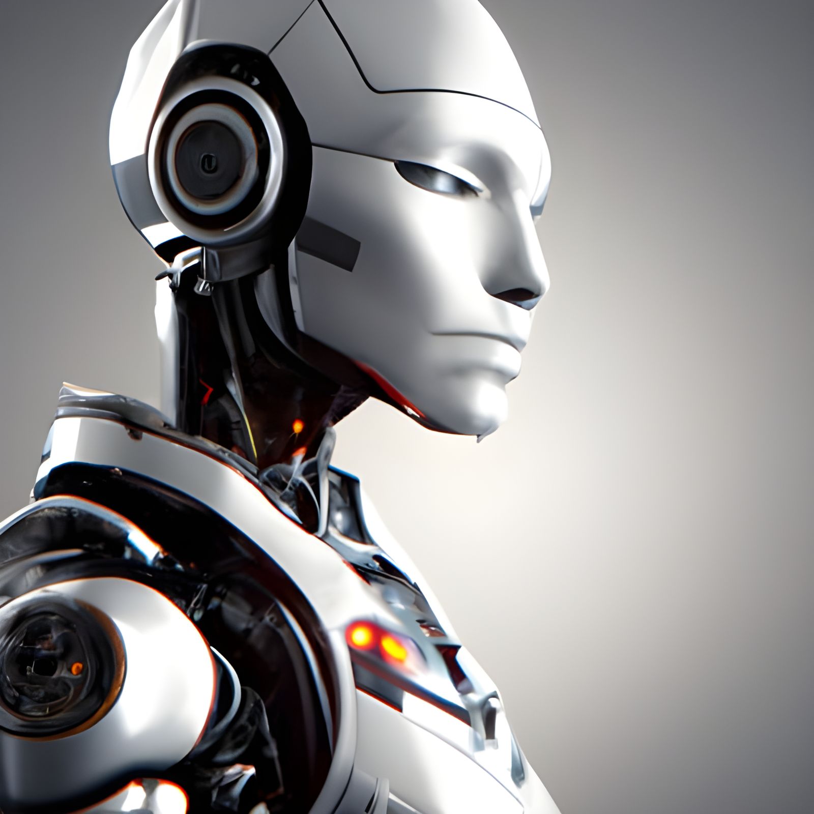 3D robotic cyborg  by @Nina Camplin