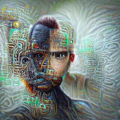 artificial intelligence self portrait 4k trending