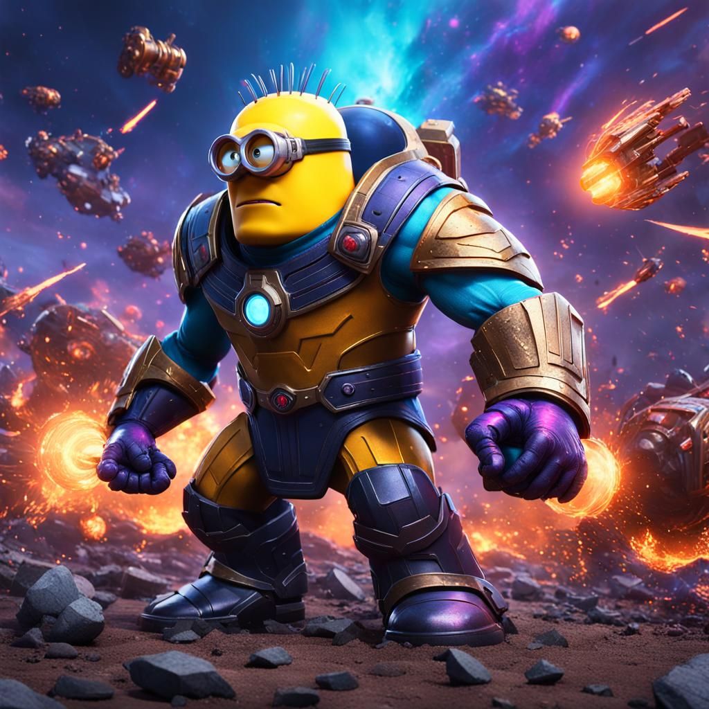 Minions version of Avengers final fight with thanos. Mega mi...