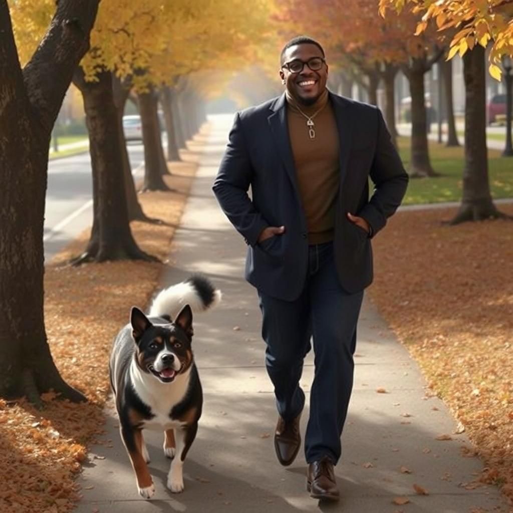 Enjoying the invigorating autumn air.