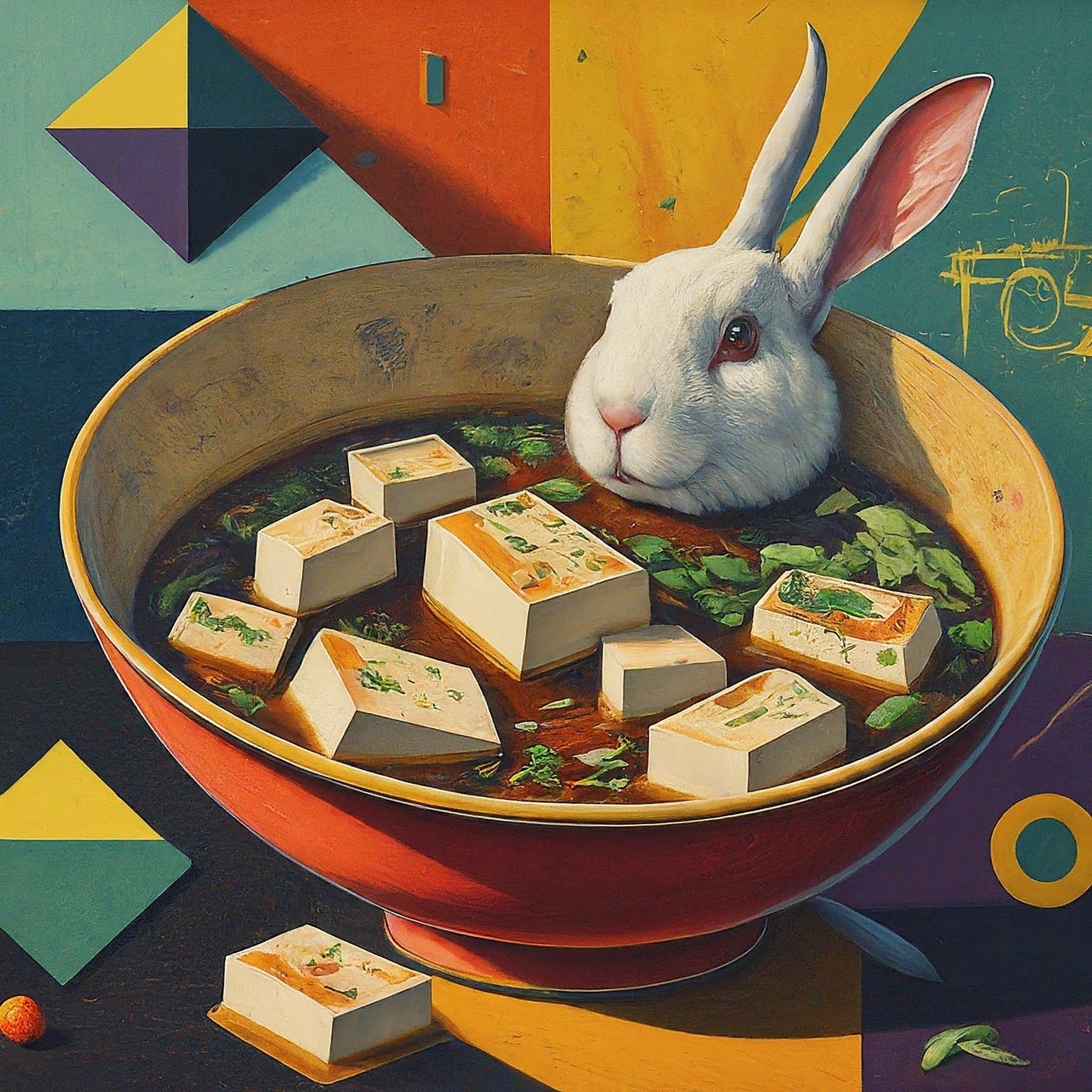 Soup-Happy Rabbit
