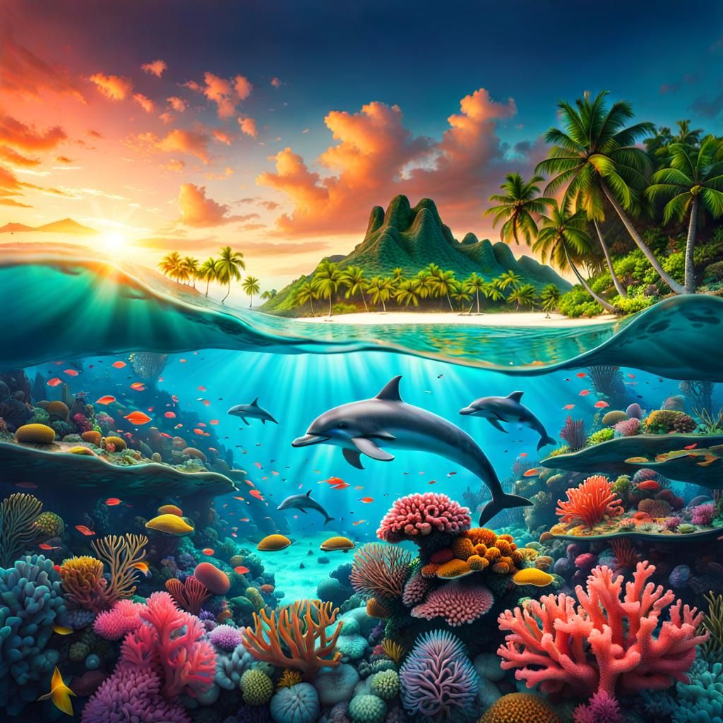 Dolphin's paradise  by @Sherkhal