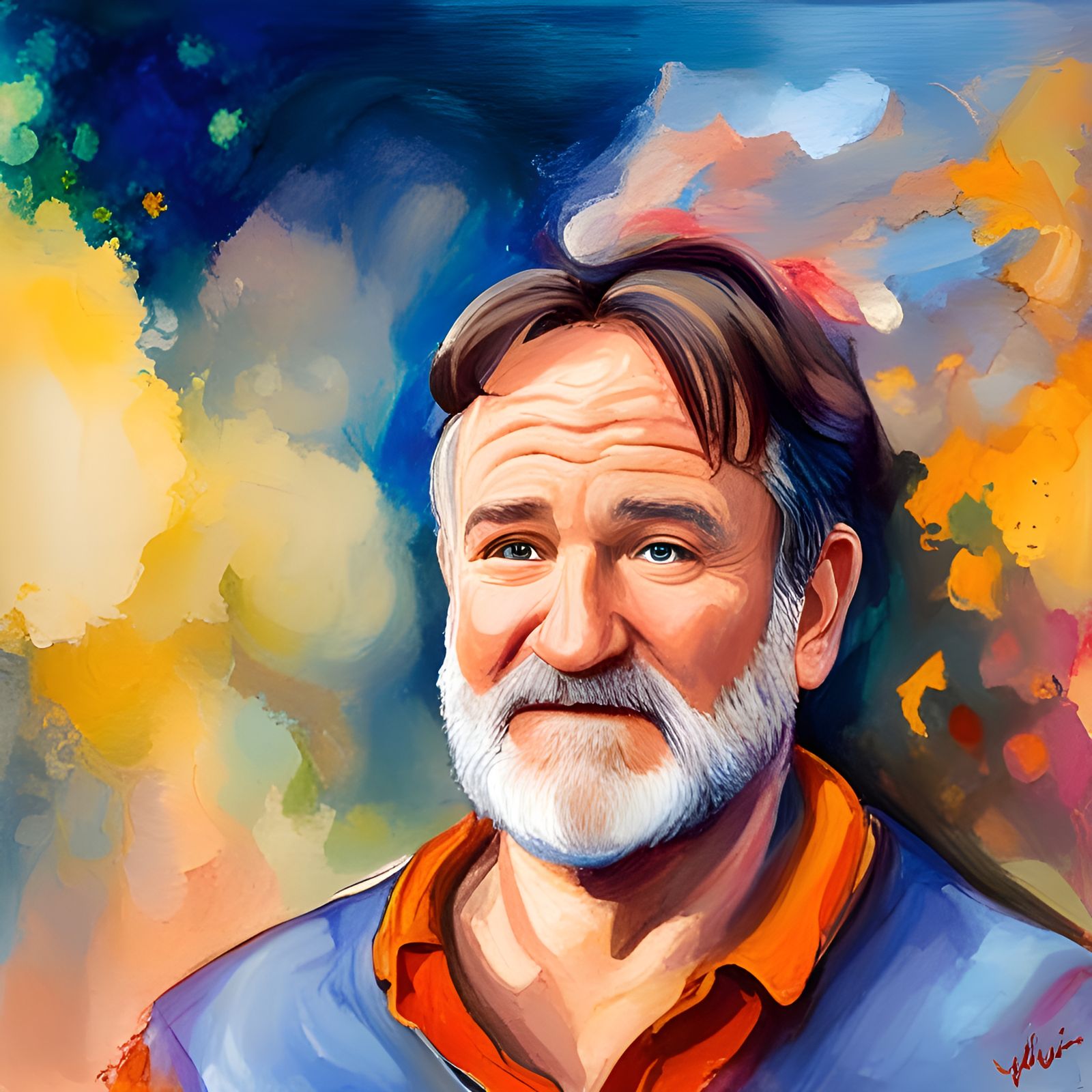 Robin Williams as genie in bottle. - AI Generated Artwork - NightCafe ...