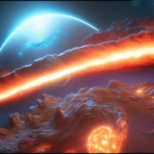 supernova , earth being engulfed