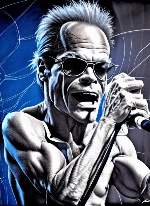 David Lee Roth, 1982 - AI Generated Artwork - NightCafe Creator