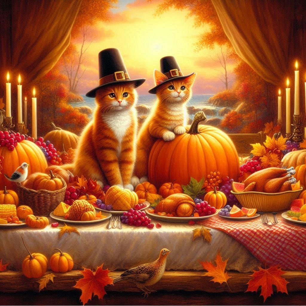 Thanksgiving Cats