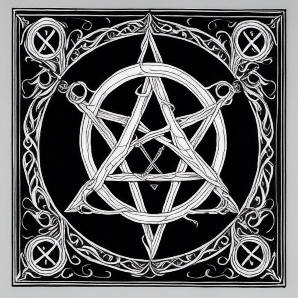 heartagram ville valo heart on top pentagram on bottom - AI Generated ...